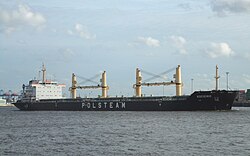Polish bulk carrier Kociewie in the Port of Hamburg