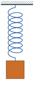 Simple harmonic motion of the mass–spring system