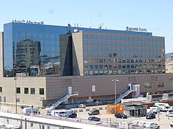 The main railway station Estació de Sants