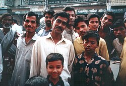 A group of ethnic Bengalis in Dhaka, Bangladesh. The Bengalis form the third-largest ethnic group in the world, with the largest being the Han Chinese and the second largest being the Arabs.[17]