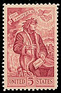 Dante Alighieri on a 1965 stamp