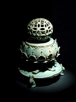 Celadon incense burner. National Treasures of South Korea.