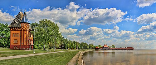 Lake Palić, popular recreational spot near Subotica.