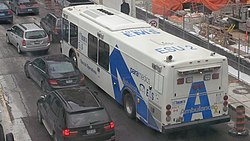 A retired bus is used for an ambulance bus in Toronto (2014)