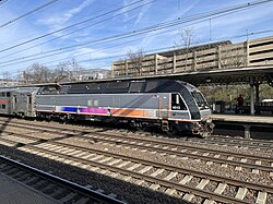 NJ Transit Northeast Corridor Line train at Trenton Transit Center