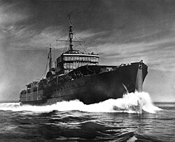 Prince David as an armed merchant cruiser in 1942