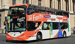 Tour bus being used in France (2015)