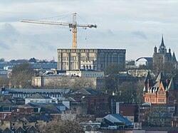 The Castle Keep undergoing restoration works in 2021