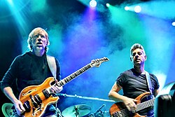 Anastasio and Gordon during a Phish concert in September 2019