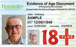 New Zealand 18+ card