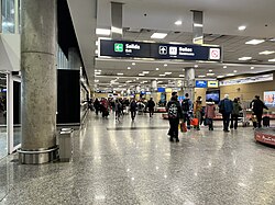 Baggage Claim area at the airport.