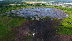 Pitch Lake, in south-west Trinidad