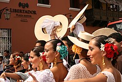 Marinera dancers in Trujillo.