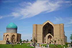 Mausoleums of Rabiga Sultān Begim and Khoja Ahmad Yasawi in the city of Turkestan