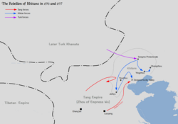 Rebellion of Li Jinzhong and Sun Wanrong against the Tang dynasty in 696–697