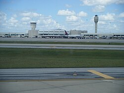 Orlando International Airport, the busiest airport in the state with 44.6 million total passengers in 2017[277]
