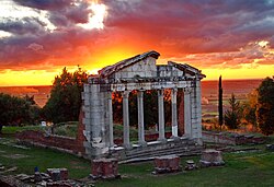 Apollonia was an important Greek colony on the Illyrian coast along the Adriatic Sea and one of the western points of the Via Egnatia route, which connected Rome and Constantinople.