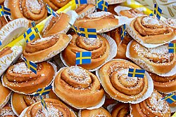 Cinnamon rolls originated in Sweden and Denmark.