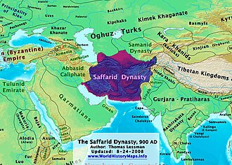 The Saffarid dynasty in 900 AD.