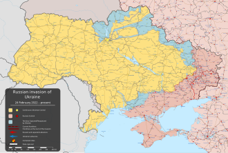 Map of Ukraine as of December 2025: Continuously controlled by Ukraine