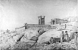 Temple complex drawing, 1817