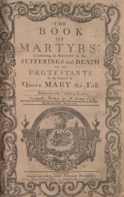 John Foxe's The Book of Martyrs, was one of the earliest English-language biographies.