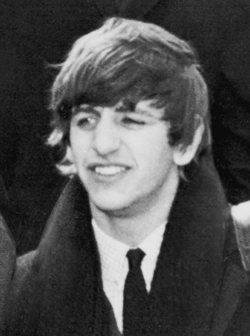 Starr at New York City's John F. Kennedy International Airport on 7 February 1964