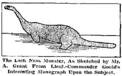 Sketch of the Arthur Grant sighting