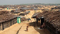 Kutupalong refugee camp in Bangladesh in March 2017