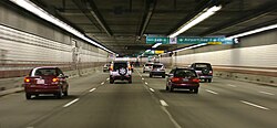 The Big Dig road vehicle tunnel in Boston, U.S.
