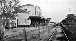 Morón station, 1910.