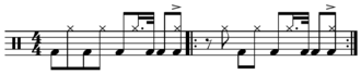 Buddy Bolden's "big four" pattern