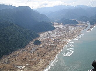 Tsunami aftermath in Aceh, Indonesia