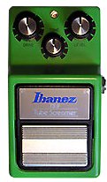 Ibanez Tube Screamer TS9, an example of an overdrive pedal