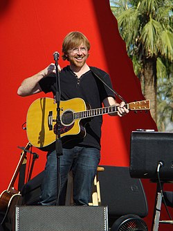 Anastasio playing an acoustic set in 2009
