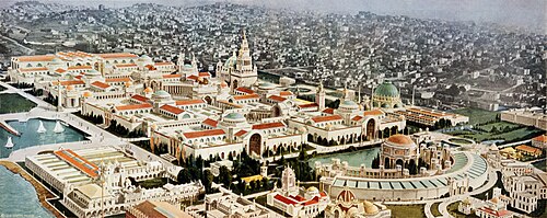 The Panama–Pacific Exposition, a major world's fair held in 1915, was seen as a chance to showcase the city's recovery from the earthquake.