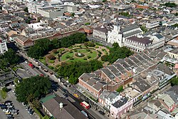 Aerial photograph of Jackson Square