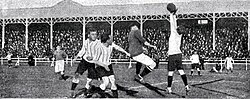 Swindon Town playing Argentina national team at GEBA stadium, July 1912