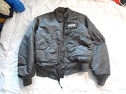 Alpha Industries ® CWU-Bomberjacket CWU 45(N) in gunmetal gray