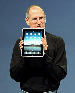 The iPad tablet computer was released by Apple in 2010.