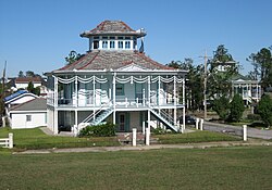 The Doullut "steamboat houses", from the start of the 20th century, are landmarks of the Holy Cross section of the Lower 9th Ward.