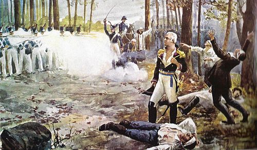 The execution of Santiago de Liniers by firing squad