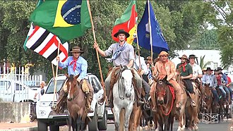 A Semana Farroupilha parade