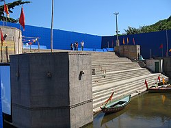 Replica of the Ganges River at the scenic city of Projac, the second-largest television complex in Latin America[225]