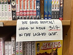 Hentai is often age-restricted.
