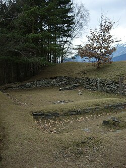 Archaeological excavation that discovered prehistoric caves in Vill (Innsbruck), Austria