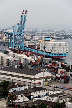 The Port of Itajaí is one of the main ports of Brazil.