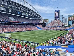 Lumen Field during the group stage match between Belgium and Egypt.
