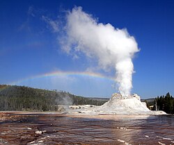 Castle Geyser in Yellowstone National Park