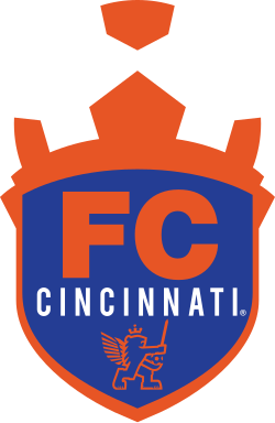 FC Cincinnati's original logo, used during its United Soccer League years (2015–2018)